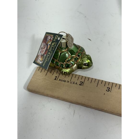 Old World Christmas Glass Blown Ornament Lot 4 Animals Butterfly Turtle Seahorse - Picture 7 of 8